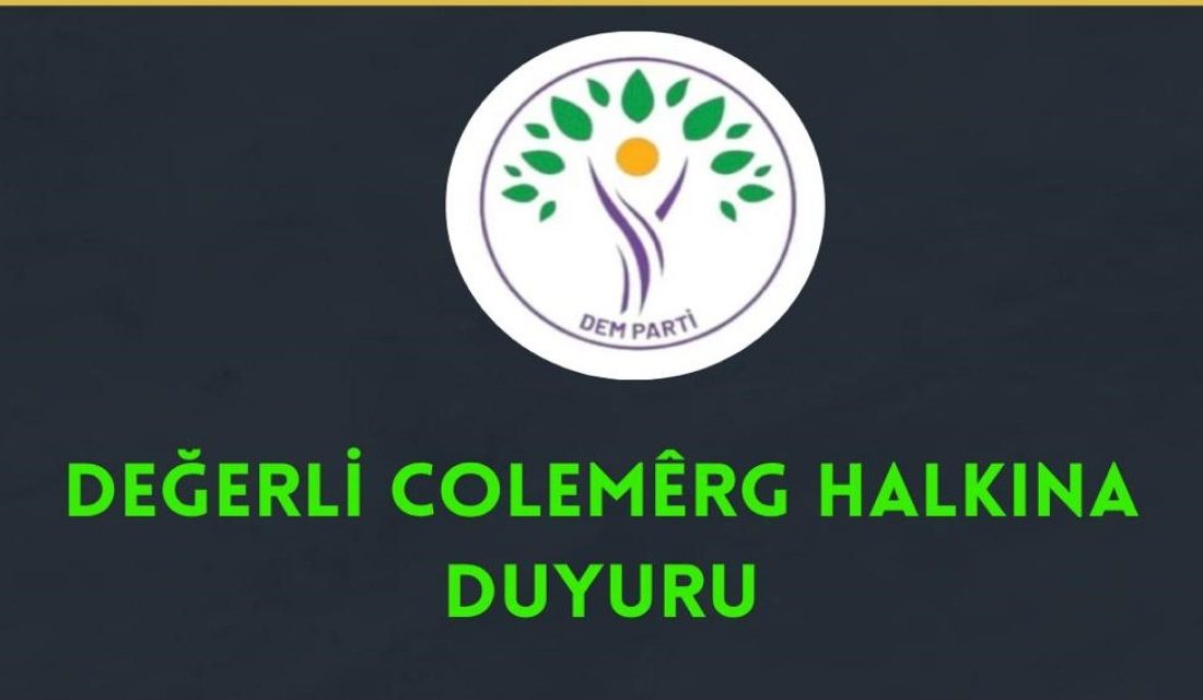 Dem Parti Hakkari il yönetimi kararıyla Hakkari'de merkez ilçe kongre