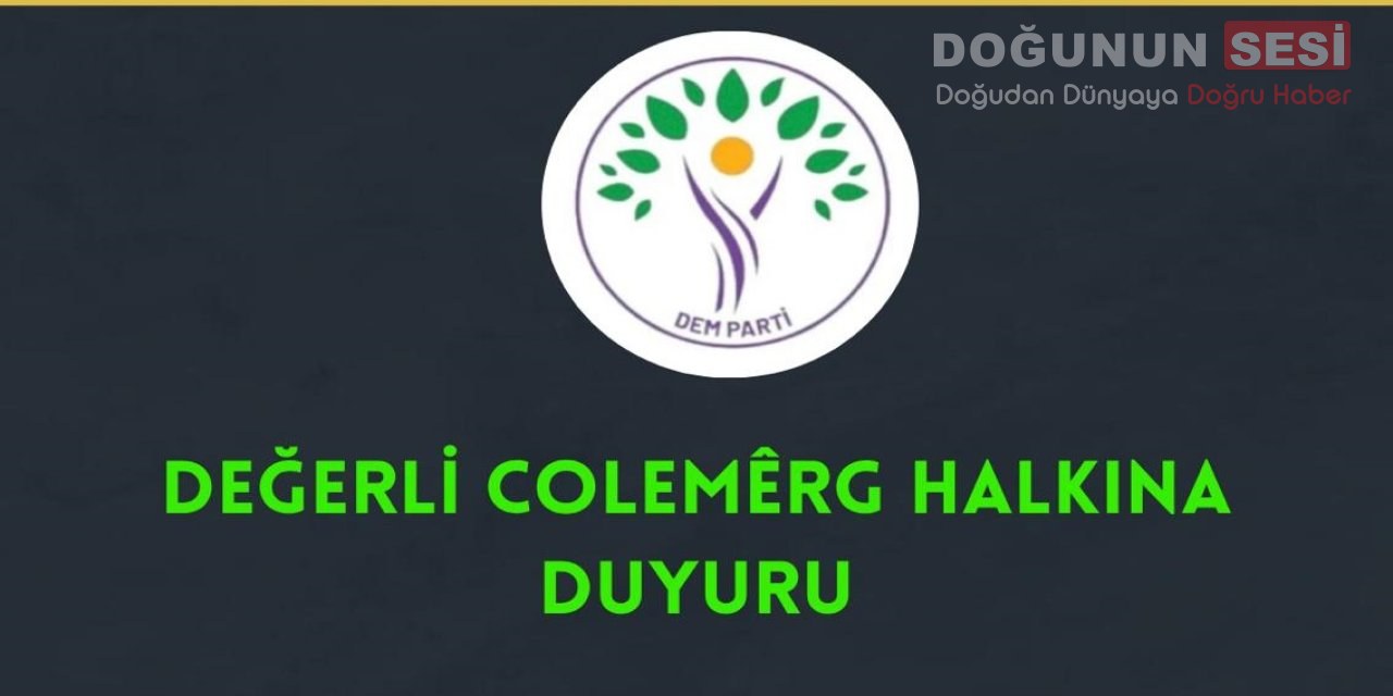 Dem Parti Hakkari il yönetimi kararıyla Hakkari'de merkez ilçe kongre