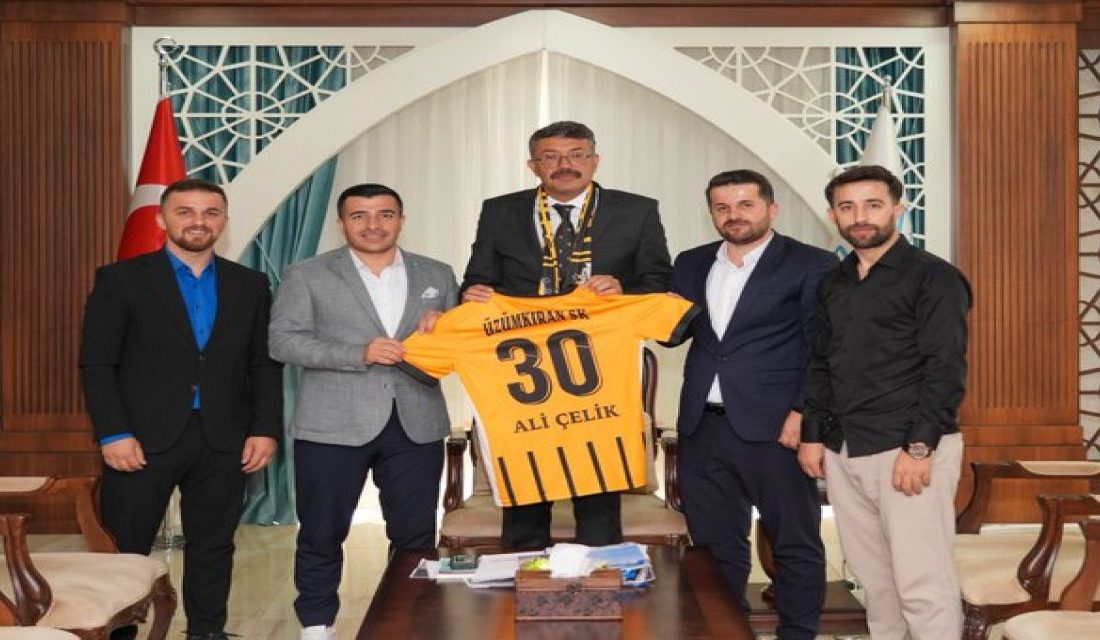 Üzümkıran Spor Kulübü Başkanı Kadir Fırat ve beraberindeki heyet, Vali