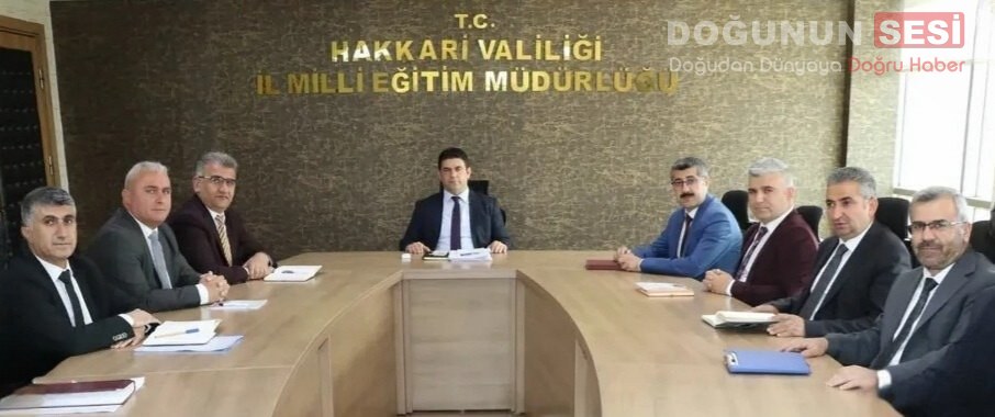 İl Milli Eğitim Müdürü Nurettin Yılmaz başkanlığında, Eğitim Müfettişleri Başkanı,