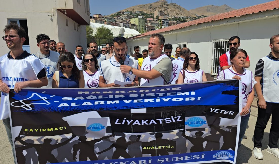 Hakkari Sağlık ve Sosyal Hizmet Emekçileri Sendikası (SES) Şubesi, kentte