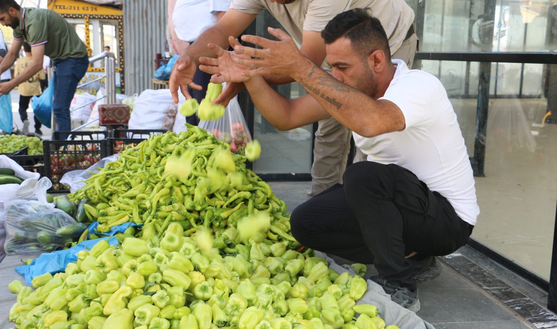 Hakkari’nin sokak pazarları, yazın en taze ve en doğal ürünleriyle