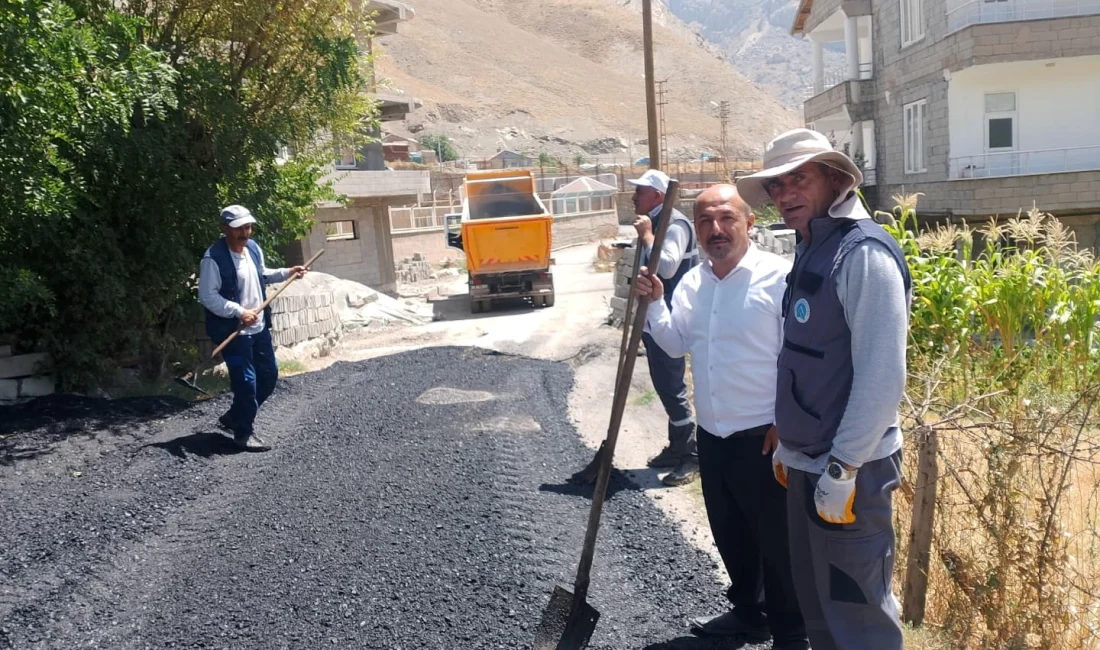 Hakkari’nin Sümbül Mahallesi’nde mahalle muhtarlığı ve belediye ekipleri iş birliğiyle