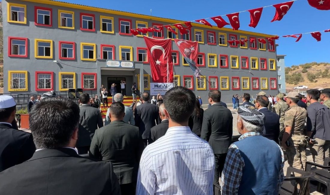 Hakkâri’nin Şemdinli ilçesine bağlı Konur köyü Dereyanı Mezrası’ndaki bir okulda