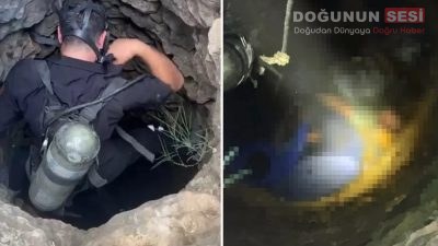 Diyarbakır'ın Çermik ilçesinde, kullanılmayan bir su kuyusunu temizlemek için girdikleri