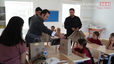Derecik Belediye Başkanı Av. Hasan Dinç, Yolgeçti Mahallesi İlköğretim Okulu’nu
