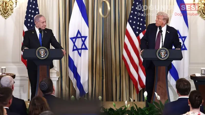 ABD Başkanı Donald Trump ile İsrail Başbakanı Binyamin Netanyahu, Beyaz
