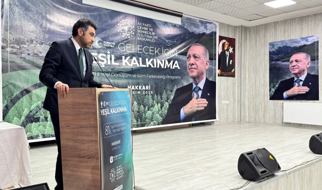 Gelecek İçin Yeşil Kalkınma: Hakkari’de Yeşil Dönüşüm ve İklim Farkındalığı Programı Gerçekleştirildi Hakkari’de çevre bilincini artırmak ve iklim değişikliğine karşı farkındalık oluşturmak