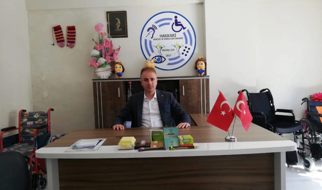 Hakkari Gençlik ve Engelliler Derneği Başkanı Yavuz Aydoğdu, kentte faaliyet