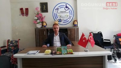 Hakkari Gençlik ve Engelliler Derneği Başkanı Yavuz Aydoğdu, kentte faaliyet