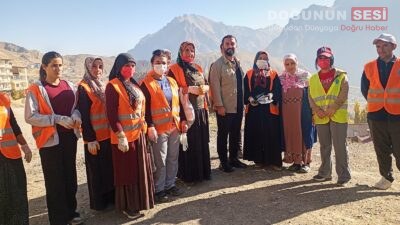Hakkari Belediyesi Temizlik İşleri Müdürlüğü bünyesinde görev yapan İŞKUR personeli