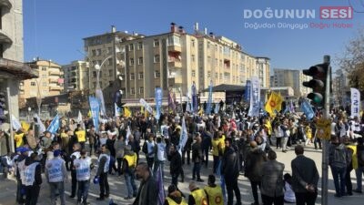 Van’da bugün Musa Anter Parkın'da KESK öncülüğünde düzenlenen “Halk İçin