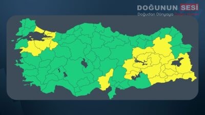 Meteoroloji Diyarbakır, Hakkari ve İstanbul'un da aralarında olduğu 24 il
