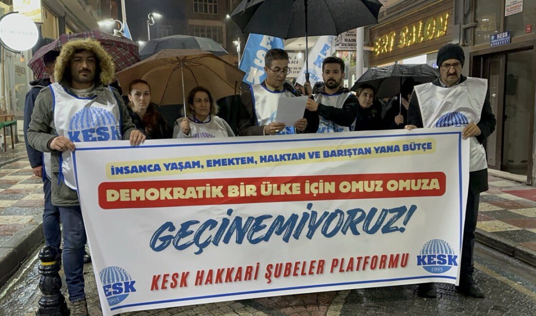Kamu Emekçileri Sendikaları Konfederasyonu (KESK), kuruluşunun 30. yılı dolayısıyla Hakkari’de