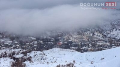 Hakkari’de etkili olan kar yağışı, kenti kısa sürede beyaz bir