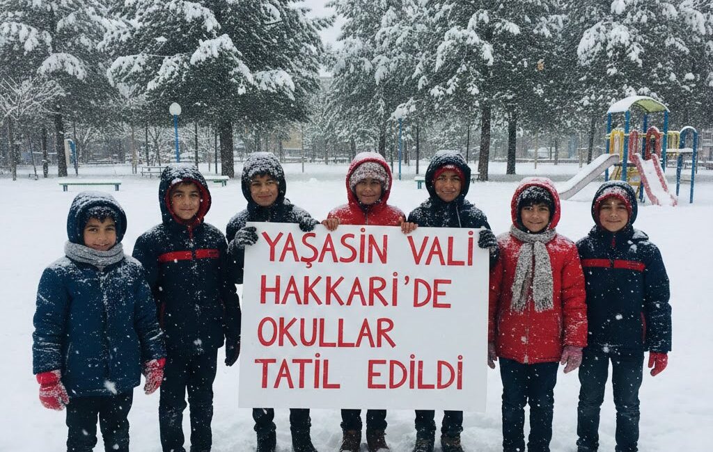 Hakkari’de Yoğun Kar Nedeniyle Eğitime 1 Gün Ara Hakkari’de etkisini artırması beklenen yoğun kar yağışı ve olumsuz hava