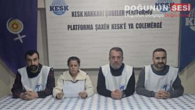 Kamu Emekçileri Sendikaları Konfederasyonu (KESK), Suriye’nin Rojava bölgesinde kadınlara yönelik