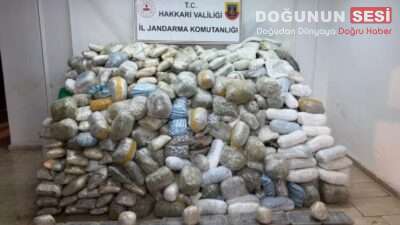 Hakkari’de uyuşturucu ile mücadele kapsamında yürütülen kararlı çalışmalar neticesinde, jandarma