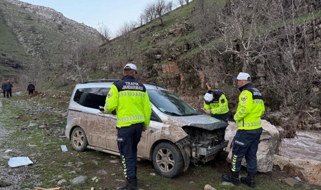 Hakkari’nin Şemdinli ilçesi ile Derecik arasında ulaşımı sağlayan karayolunda meydana