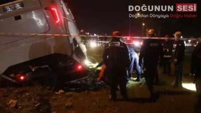 Antalya’nın Döşemealtı ilçesinde infaz koruma memurlarını taşıyan servis midibüsü şarampole