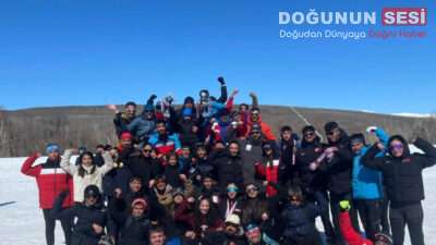 Erzurum’da düzenlenen Kayaklı Koşu Türkiye Şampiyonası’nda Hakkârili sporcular büyük bir