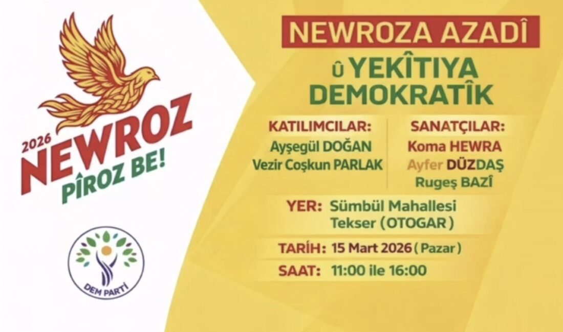 Hakkari’de 2026 Newroz kutlaması için hazırlıklar başladı. DEM Parti tarafından