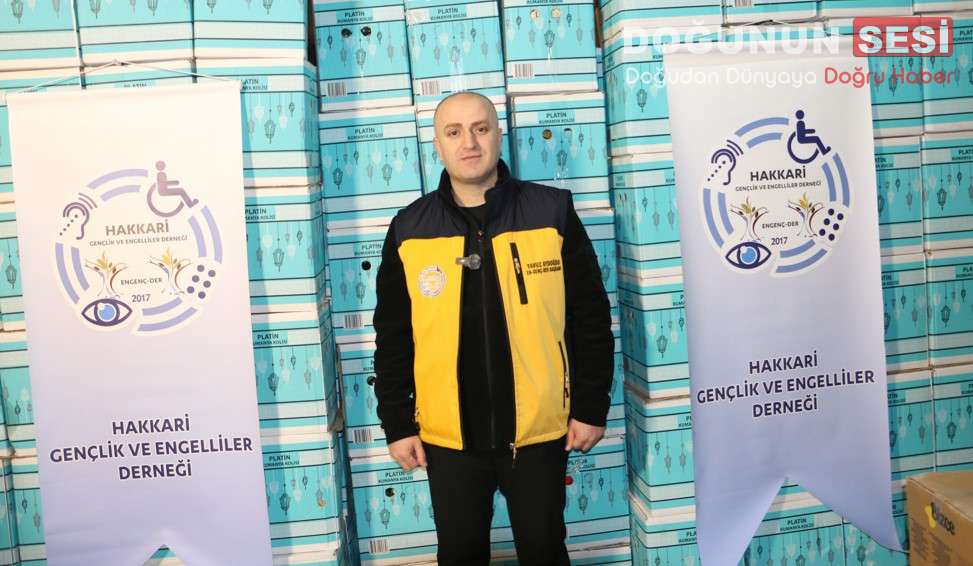Hakkâri Gençlik ve Engelliler Derneği Başkanı Yavuz Aydoğdu öncülüğünde Hakkâri