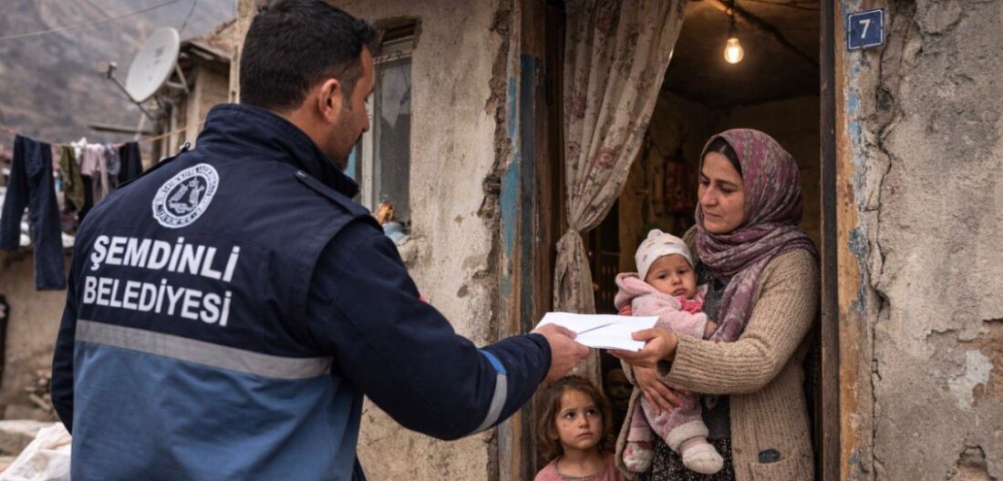 Hakkari’nin Şemdinli ilçesinde, Belediye Başkanı Fahri Şakar’ın talimatları doğrultusunda dar