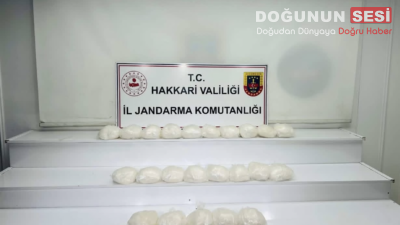Hakkari İl Jandarma Komutanlığı ekiplerince uyuşturucu ile mücadele kapsamında yürütülen