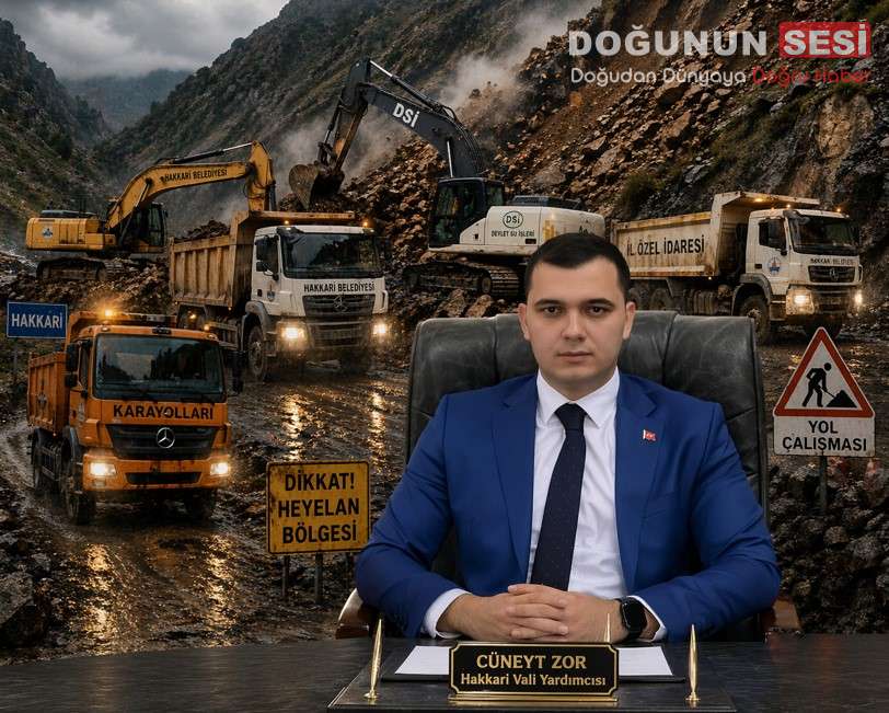 Heyelan Sonrası Hakkari–Van Yolunda Seferberlik: Çalışmalar Gece Gündüz Sürüyor Hakkari–Van karayolunda meydana gelen heyelanın ardından bölgede adeta seferberlik ilan