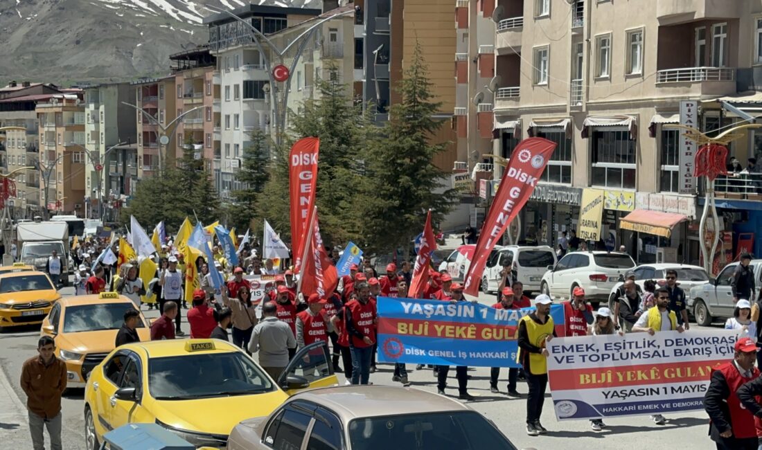 Hakkâri Emek ve Demokrasi Platformu öncülüğünde 1 Mayıs Emek ve