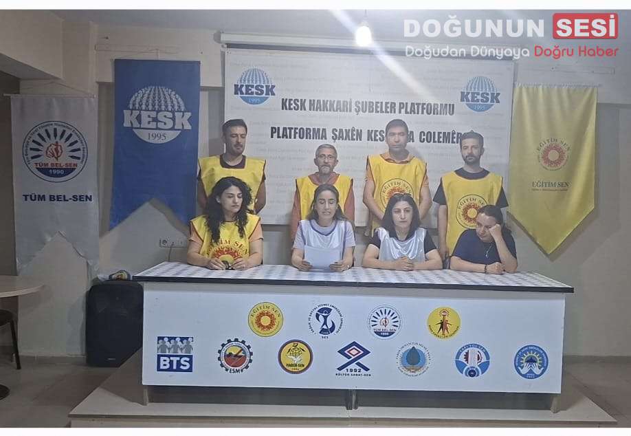 Eğitim Sen Hakkari İl Başkanlığı, Ankara’da haklarını savunmak için eylem