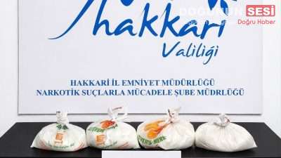 Hakkâri İl Emniyet Müdürlüğü Narkotik Suçlarla Mücadele Şube Müdürlüğü ekipleri,