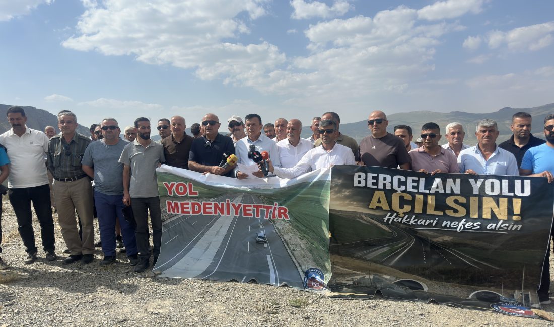 Hakkari'de sivil toplum kuruluşları ve vatandaşlar, Berçelan Yaylası üzerinden alternatif