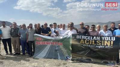 Hakkari'de sivil toplum kuruluşları ve vatandaşlar, Berçelan Yaylası üzerinden alternatif