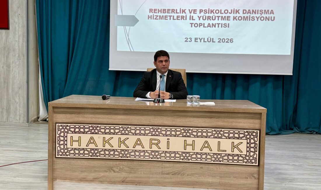 Hakkâri İl Millî Eğitim Müdürü Nurettin Yılmaz başkanlığında gerçekleştirilen toplantıda,