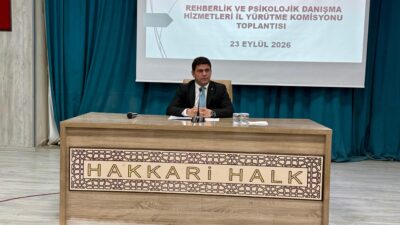 Hakkâri İl Millî Eğitim Müdürü Nurettin Yılmaz başkanlığında gerçekleştirilen toplantıda,