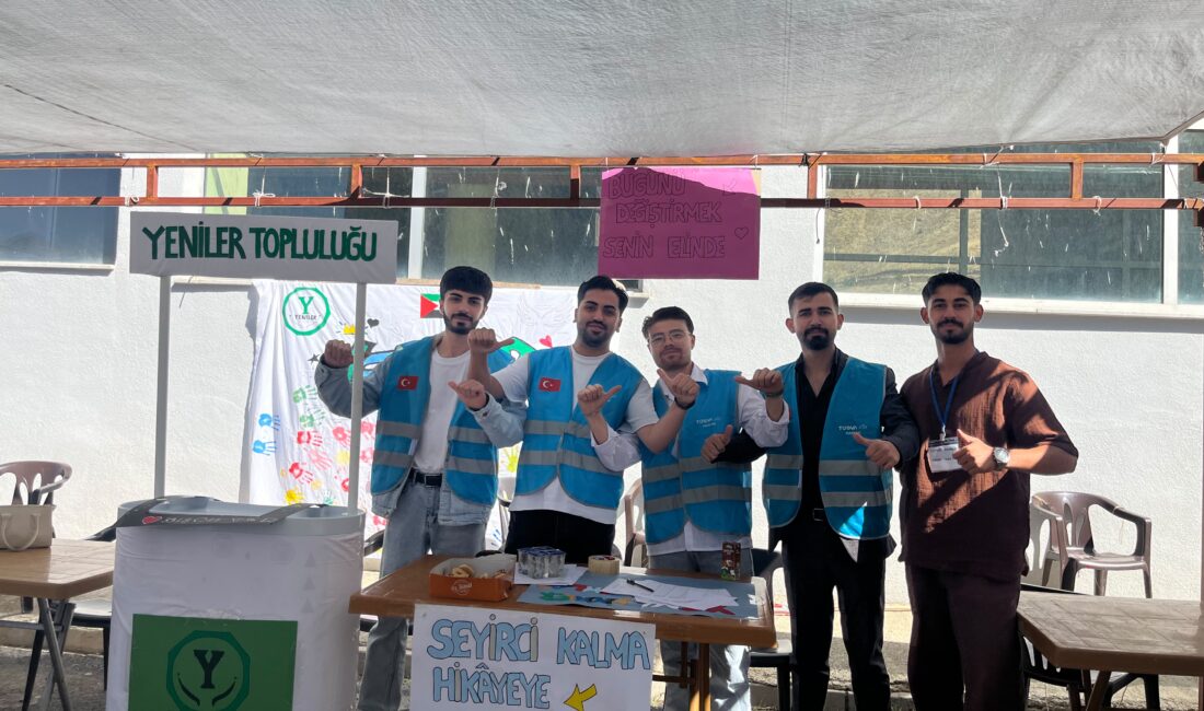 Hakkâri Üniversitesi Yeniler Topluluğu, Topluluk Başkanı Yunushan Kaya öncülüğünde örnek