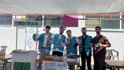 Hakkâri Üniversitesi Yeniler Topluluğu, Topluluk Başkanı Yunushan Kaya öncülüğünde örnek