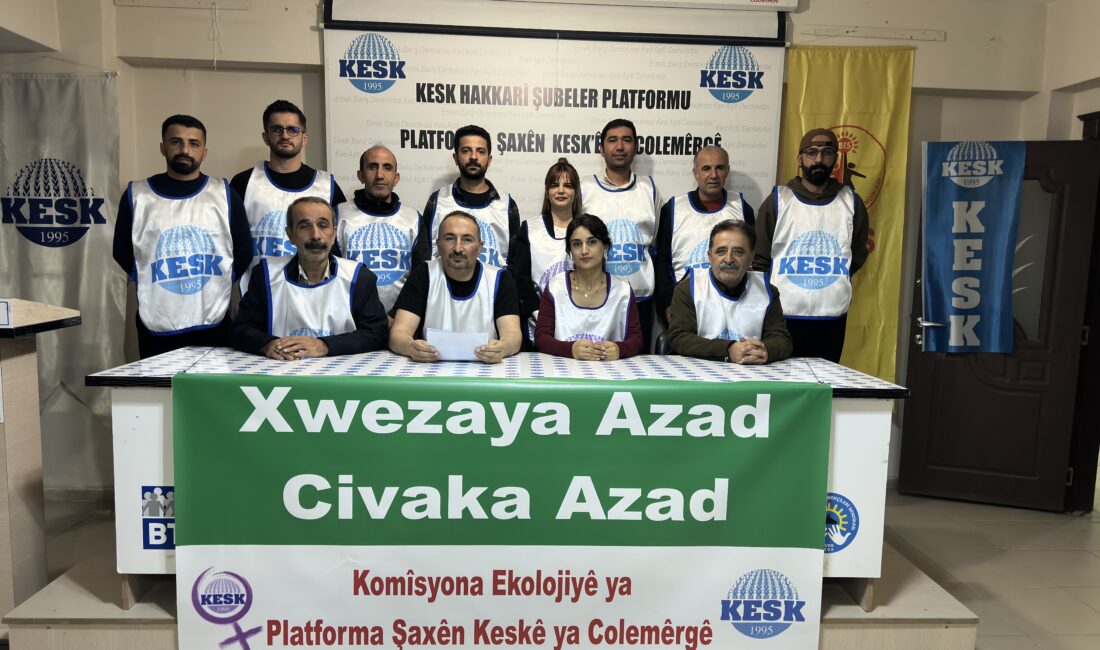 Hakkâri KESK Şubeler Platformu Ekoloji Komisyonu Eş Sözcüsü Rezan Kışkır,